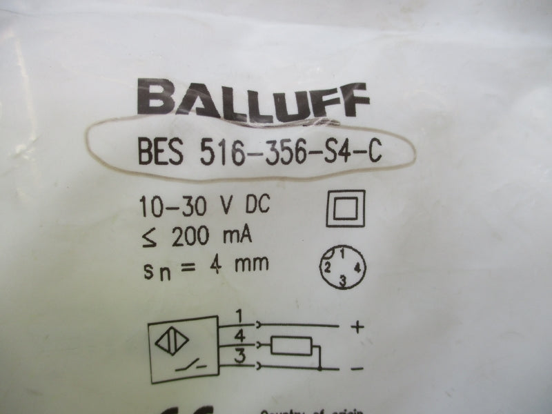 BALLUFF BES516-356-S4-C 10-30VDC NSMP