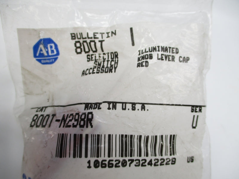 ALLEN BRADLEY 800T-N298R SER. U NSMP