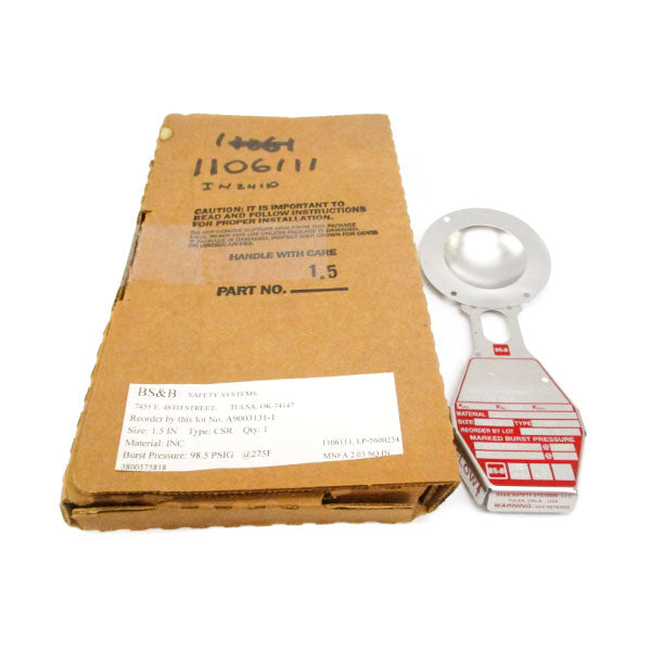 BS&B SAFETY SYSTEMS A9003131-1 98.5PSI 275'F 1.5" NSMP