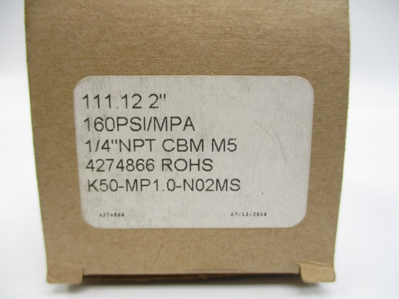 SMC K50-MP1.0-N02MS 4274866 160PSI 2" NSMP
