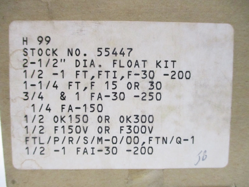 FLOAT KIT 55447 2-1/2" NSMP