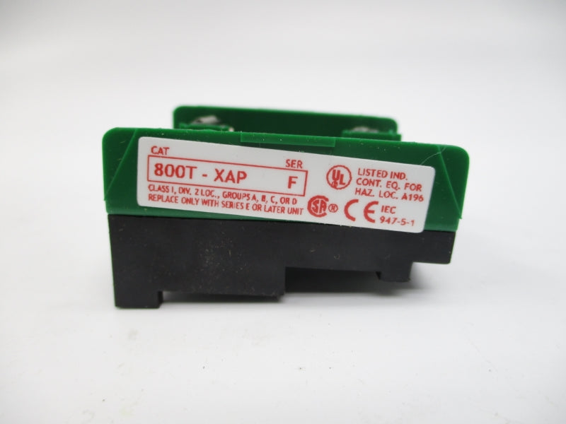 ALLEN BRADLEY 800T-XAP SER. F 600VAC (WH) NSMP