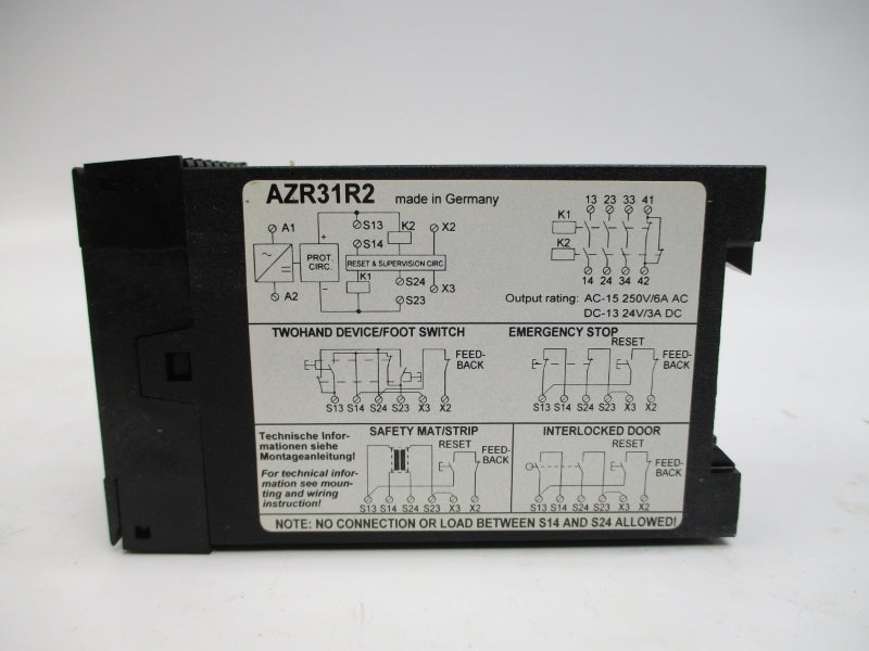 SCHMERSAL AZR31R2 24VDC 6A NSMP
