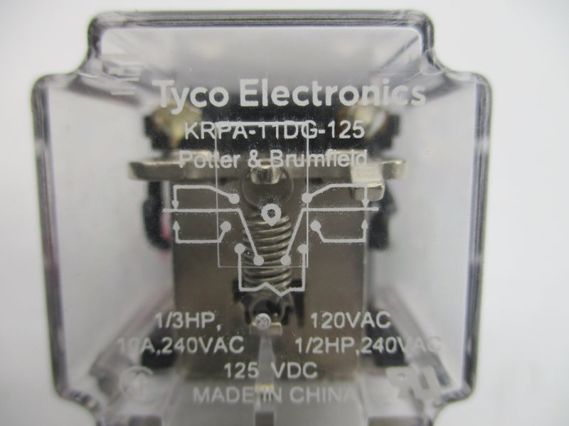 TYCO ELECTRONICS KRPA-11DG-125 120VAC 10A NSNP