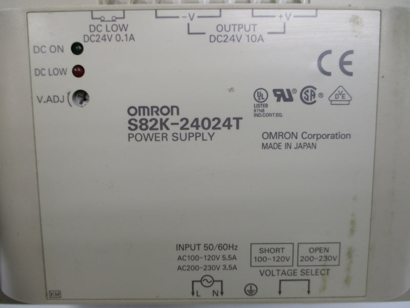 OMRON S82K-24024T 200-230VAC 10A NSNP