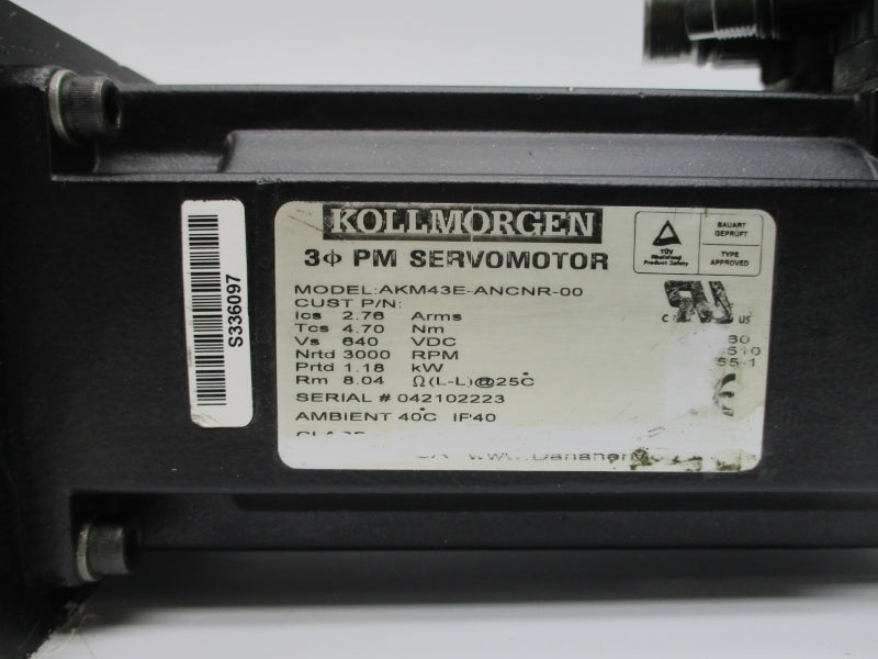ONVIO WR-PLANETARY REDUCER W/ AKM43E-ANCNR-00 640VDC 2.76A UNMP