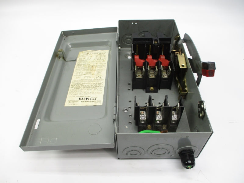 SQUARE D H361 SER. E1 600VAC/DC 30A UNMP