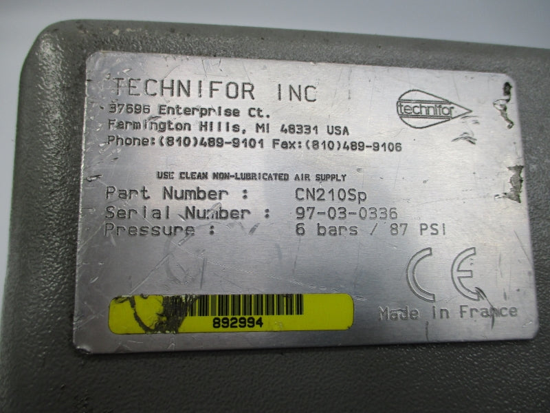 TECHNIFOR CN210SP 87PSI UNMP