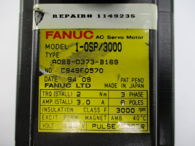 FANUC A06B-0373-B169 129V 3.0A REMAN