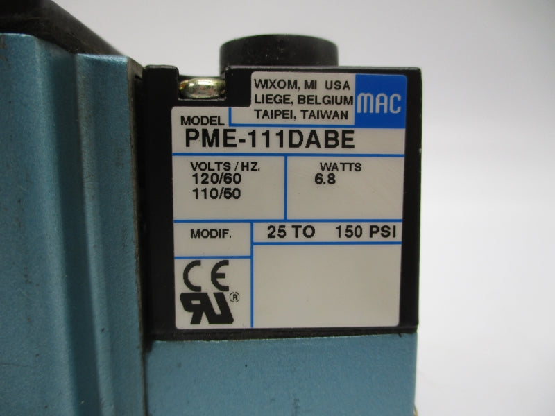 MAC 6211C-000-PM-111DA 110/120V 150PSI (AS PICTURED) UNMP