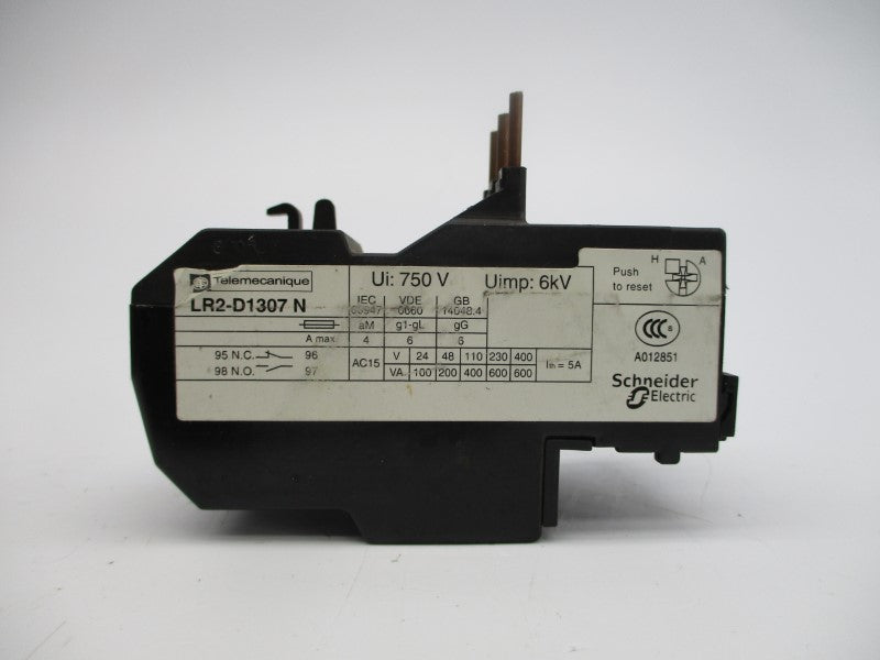 TELEMECANIQUE LR2D1307 600VAC 1.6-2.5A NSNP