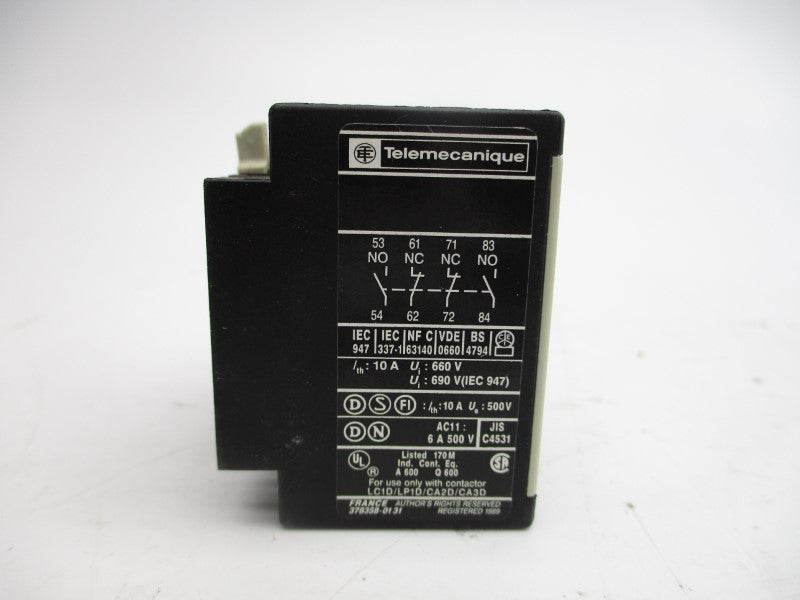 TELEMECANIQUE LA1DN22 660V 10A NSMP