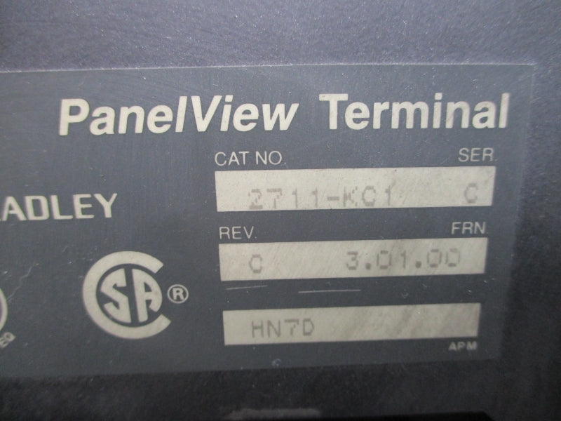 ALLEN BRADLEY 2711-KC1 SER. C F/W 3.01.00 115/230VAC UNMP
