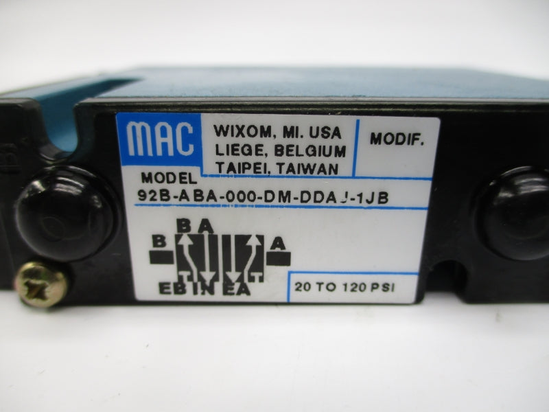 MAC 92B-ABA-000-DM-DDAJ-1J8 24VDC 20-120PSI NSMP