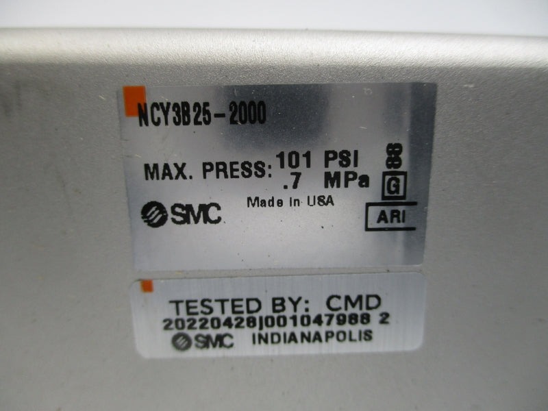 SMC NCY3B25-2000 101PSI NSNP
