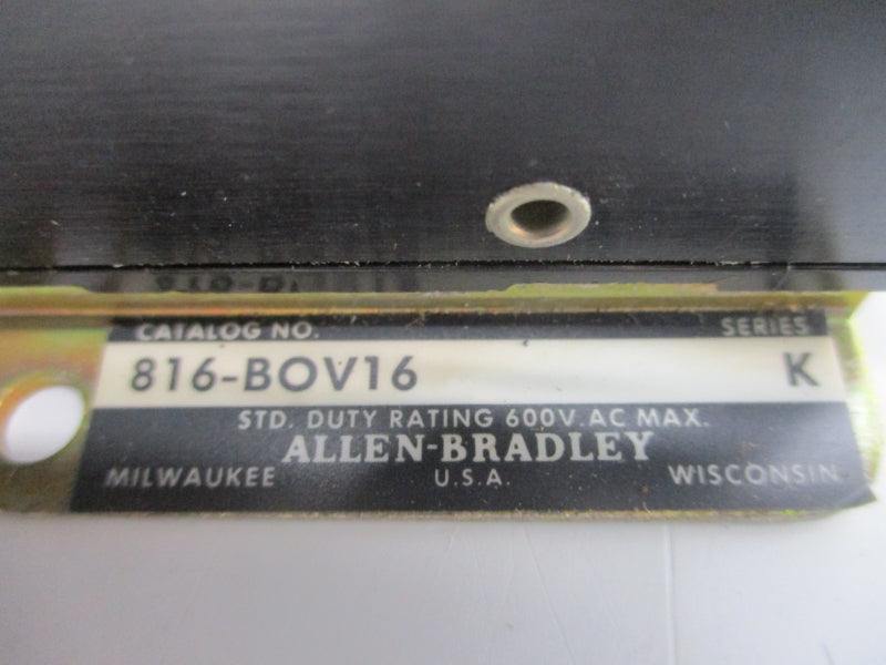 ALLEN BRADLEY 816-BOV16 SER. K 600VAC NSNP