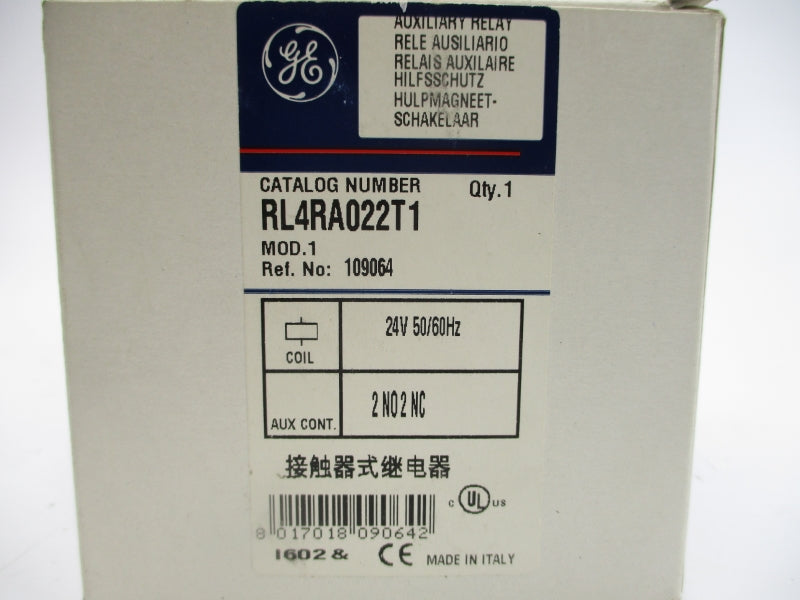 GENERAL ELECTRIC RL4RA022T1 24V 20A NSMP