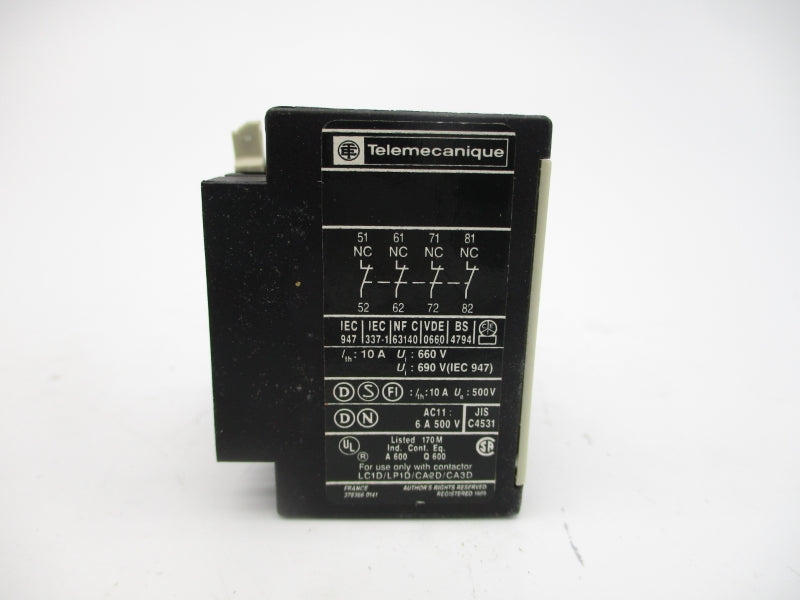 TELEMECANIQUE LA1DN04 660V 10A NSMP