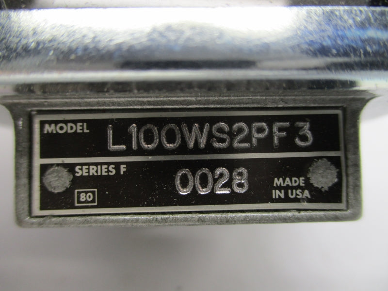 TELEMECANIQUE L100WS2PF3 SER. F NSMP