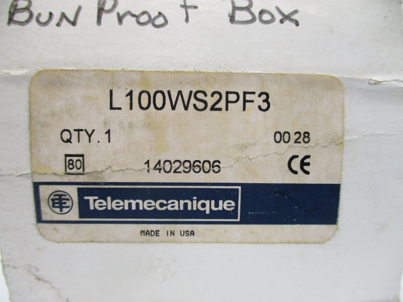 TELEMECANIQUE L100WS2PF3 SER. F NSMP