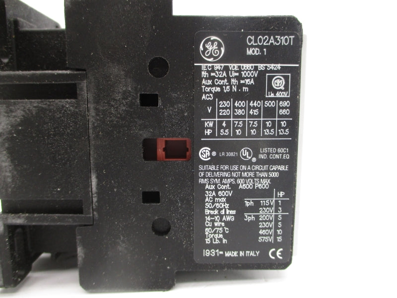 GENERAL ELECTRIC CL02A310TL 208V 32A NSMP