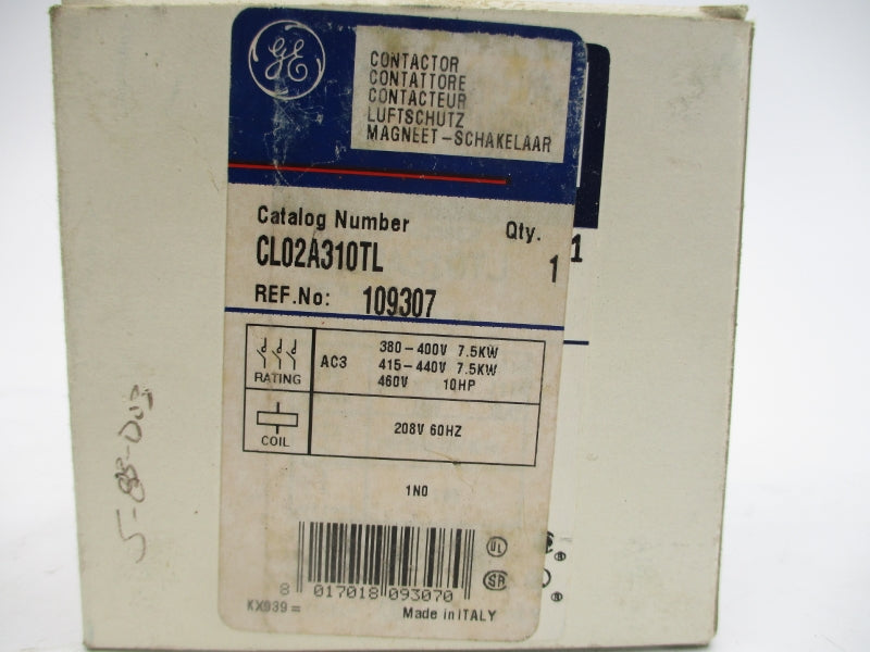 GENERAL ELECTRIC CL02A310TL 208V 32A NSMP
