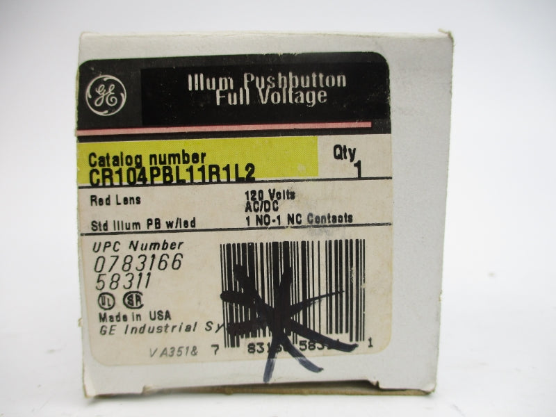 GENERAL ELECTRIC CR104PBL11R1L2 120VAC/DC NSMP