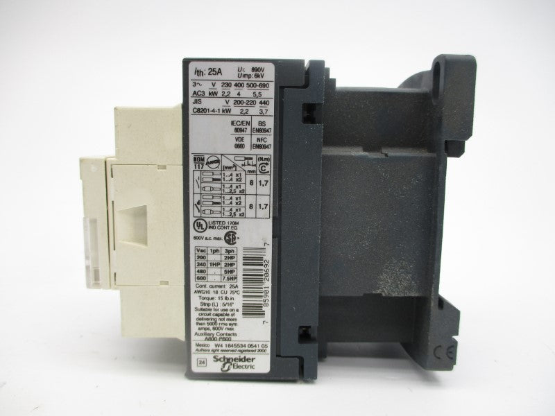 TELEMECANIQUE LC1D09B7 24V 25A NSMP