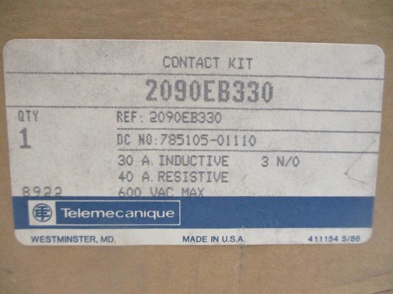 TELEMECANIQUE 2090EB330 600VAC 40A NSFS