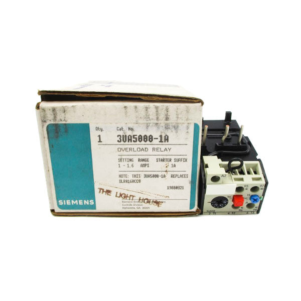 SIEMENS 3UA5000-1A 600VAC 1-1.6A NSMP