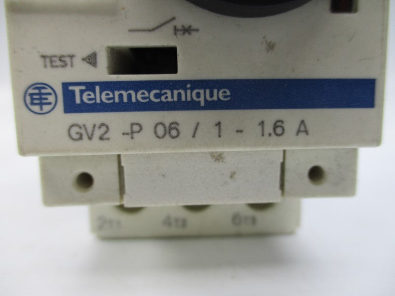 TELEMECANIQUE GV2-P06 600VAC 1-1.6A UNMP
