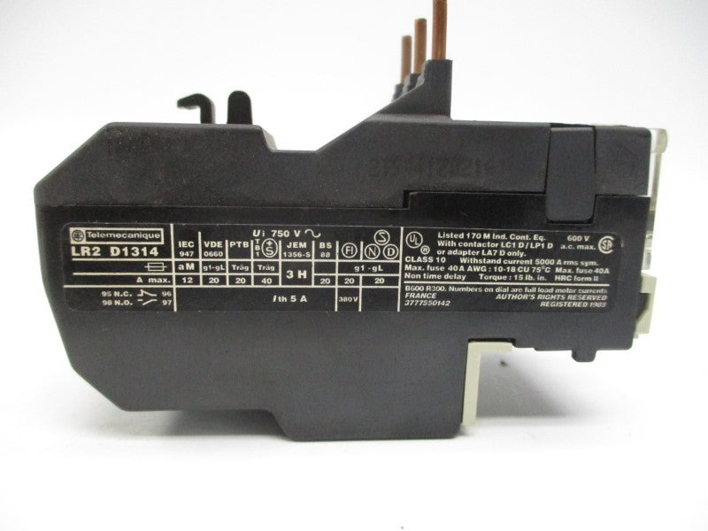 TELEMECANIQUE LR2D1314 600VAC 7-10A NSNP