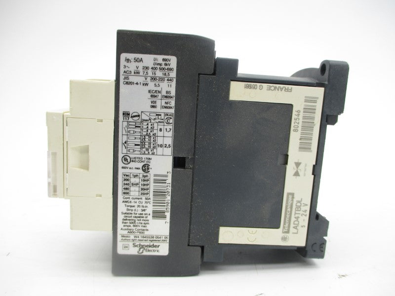 SCHNEIDER ELECTRIC LC1D32BD 24VDC 50A NSMP