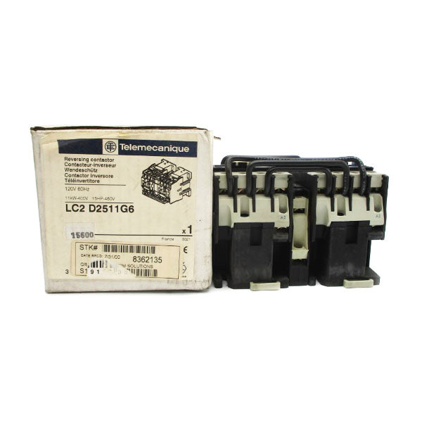 TELEMECANIQUE LC2D2511G6 120V 40A NSMP