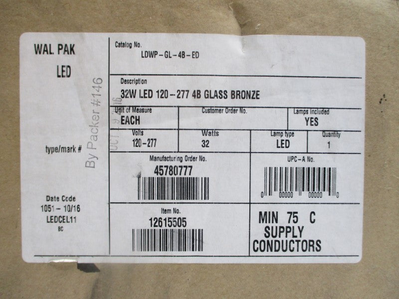 COOPER LDWP-GL-4B-ED 120-277V NSMP