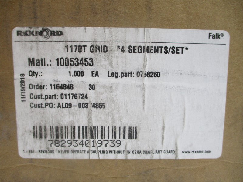 REXNORD 0758260 10053453 1170T NSMP
