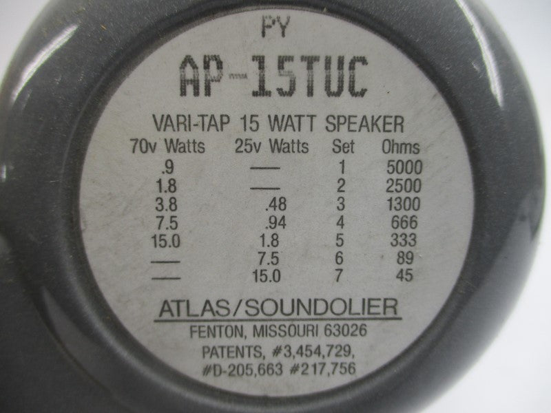 ATLAS SOUNDOLIER AP-15TUC 25/70V NSMP