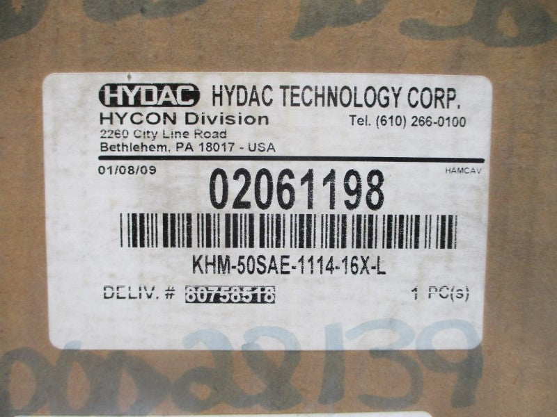 HYDAC KHM-50SAE-1114-16X-L 02061198 NSFS