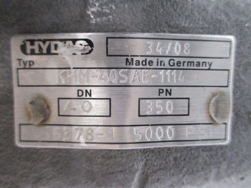 HYDAC KHM-40SAE-1114-16X-L 02061197 5000PSI NSMP