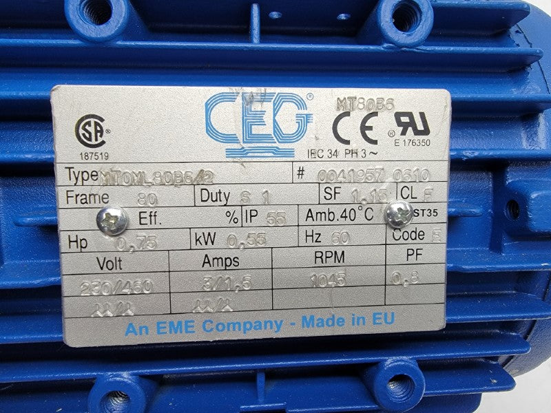 CEG MTOML80B62 MT080OML09666S 230/460V 3/1.5A NSMP