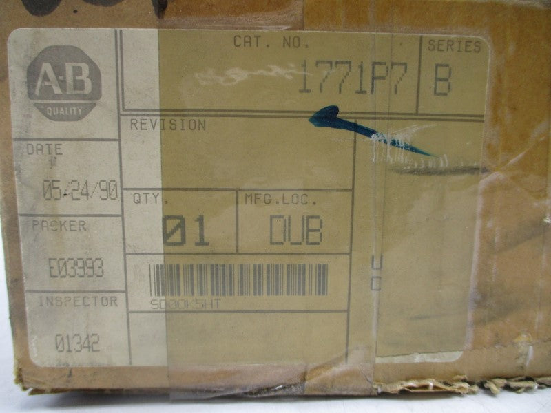 ALLEN BRADLEY 1771-P7 SER. B 120/220VAC 2.00/1.30A NSMP