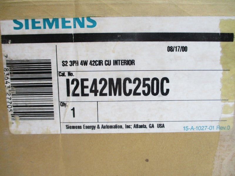 SIEMENS I2E42MC250C 600/347V 250A NSMP