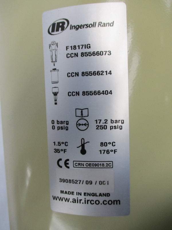 INGERSOLL RAND 85566073 F1817IG 250PSI NSMP