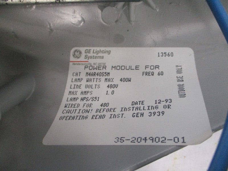 GENERAL ELECTRIC M4AR40S5M 480V 1.0A NSMP