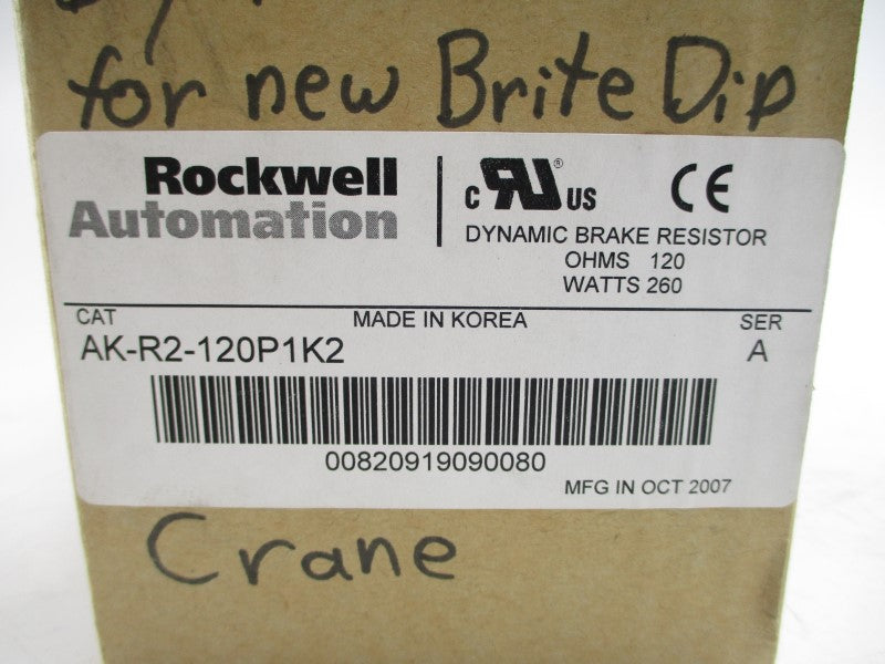 ALLEN BRADLEY AK-R2-120P1K2 SER. A 0-1000VDC NSMP