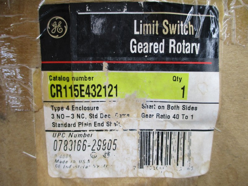 GENERAL ELECTRIC CR115E432121 600V 0.25A NSMP