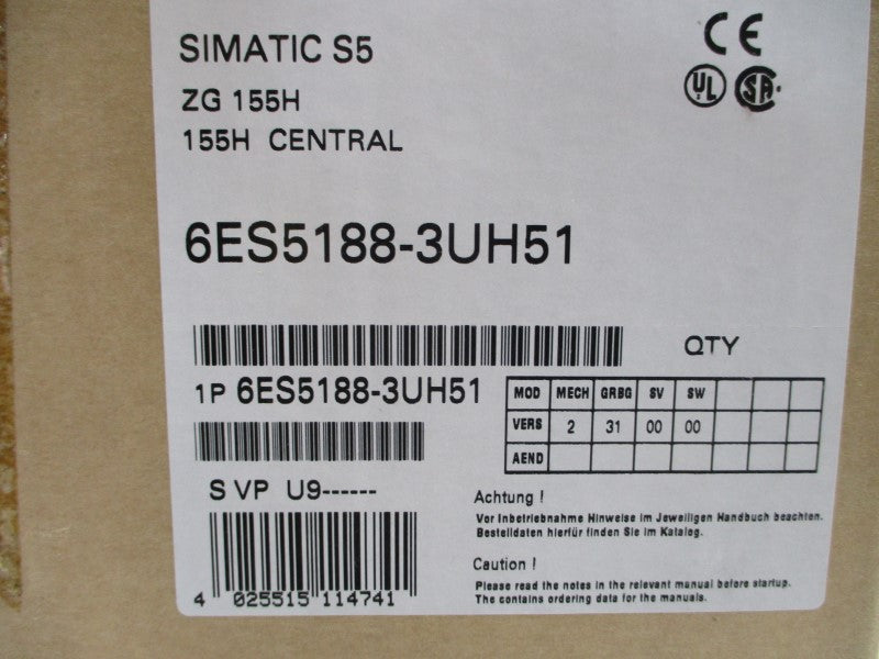 SIEMENS 6ES5188-3UH51 NSMP