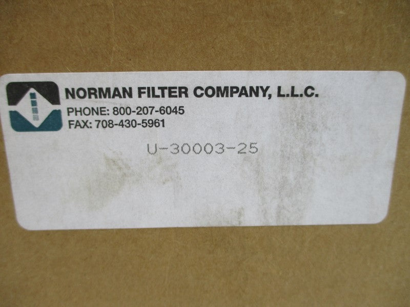 NORMAN FILTER COMPANY U-30003-25 NSMP