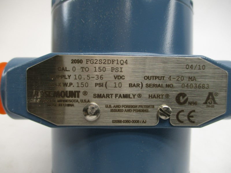 ROSEMOUNT 2090FG2S2DF1Q4 10.5-36VDC 150PSI NSMP