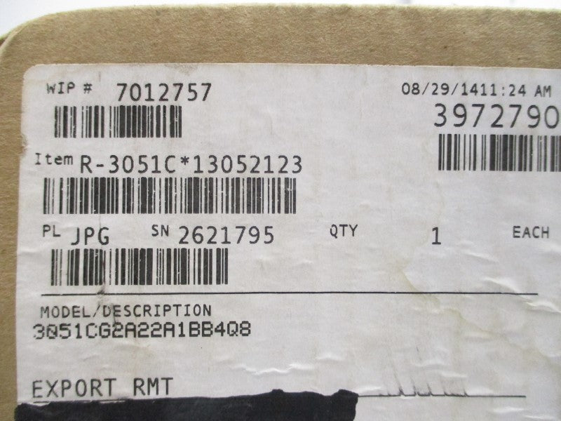 ROSEMOUNT 3051CG2A22A1BB4Q8 10.5-42.4VDC 9PSI NSMP